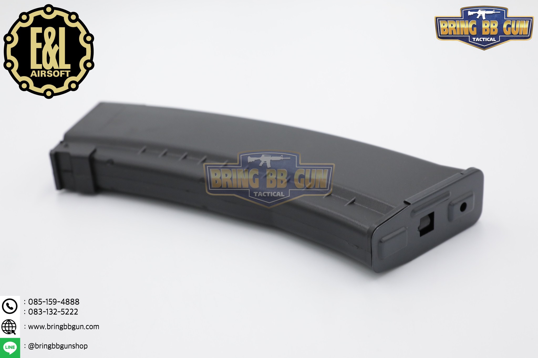 แม็กกาซีน AK74 ยี่ห้อ E&L แบบstand(ไม่ต้องปั่น) ทรง บอดี้พลาสติก (AK Mid-cap magazine)