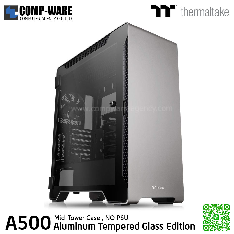 Thermaltake A500 Aluminum Tempered Glass Edition Mid Tower Chassis , No Power - CA-1L3-00M9WN-00