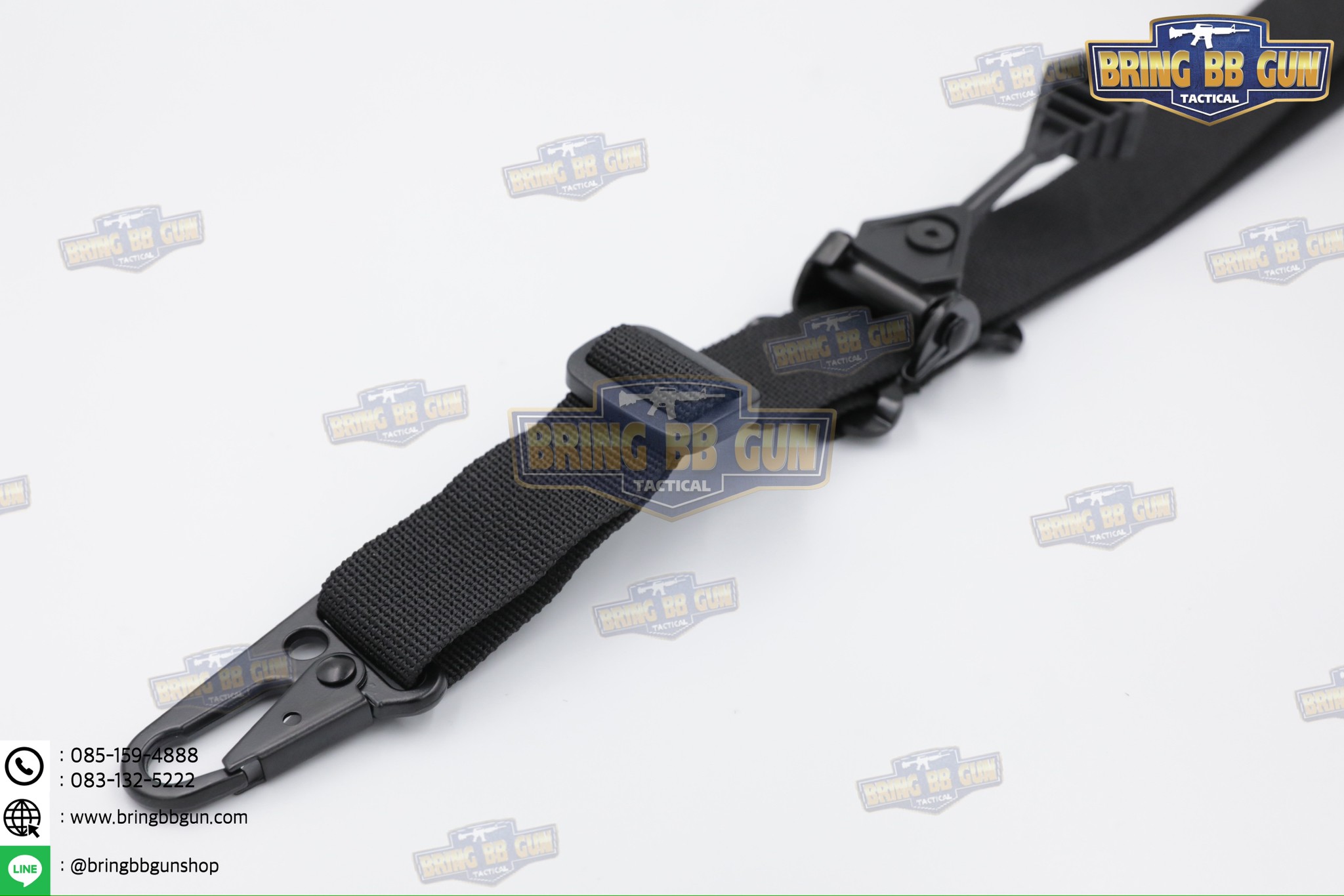 สายสะพายปืน ทรง Ferro (สายสะพายปืนยุทธวิธี 2 จุด) (Padded Sling) (The Slingster) (Adjustable dual point tactical function rope)