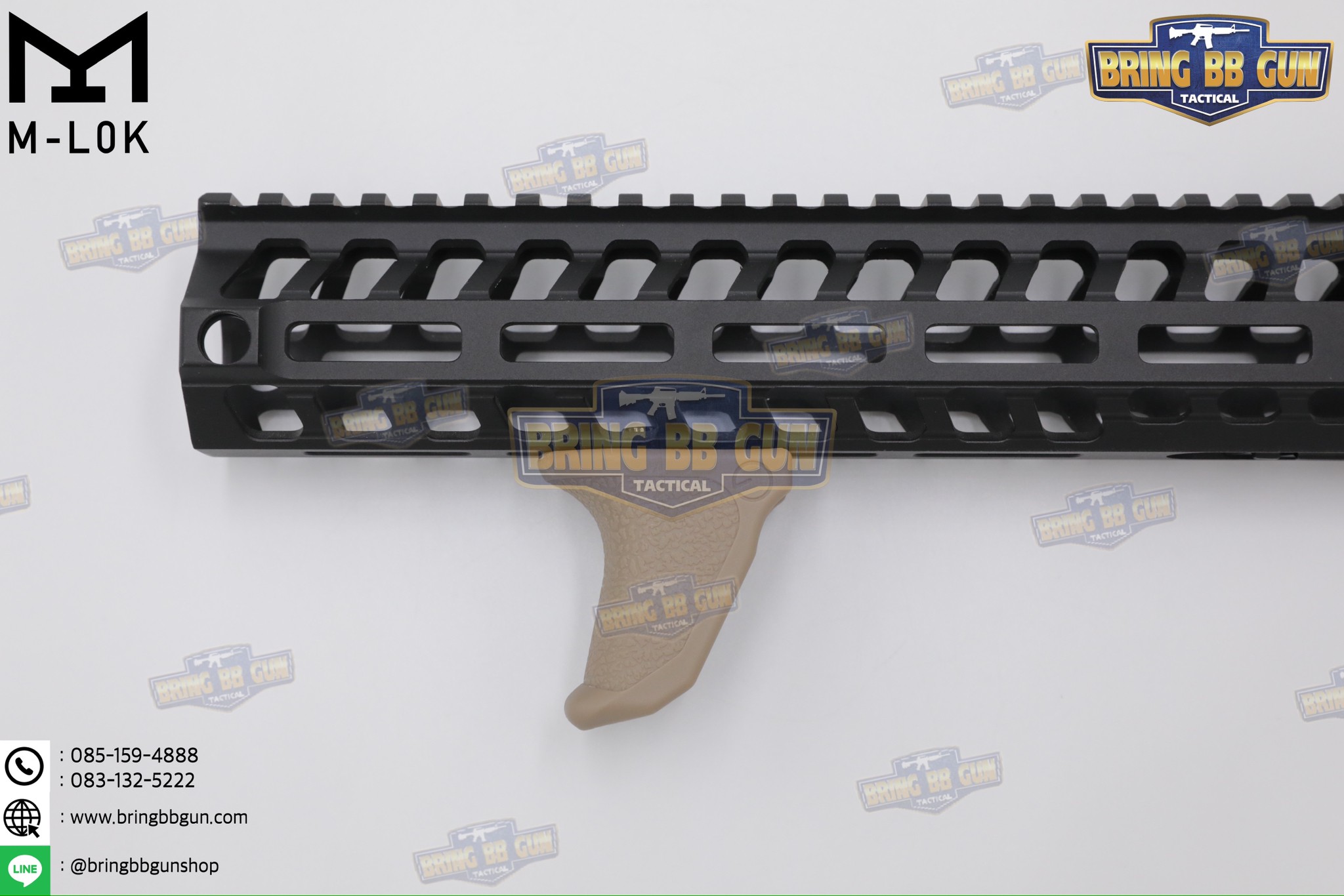กริ๊ปมือหน้าทรง Emissary Development Handbrake รุ่น M-Lok (Angled Foregrip) (ใช้ได้กับชุดหน้าระบบราง M-Lok เท่านั้น)