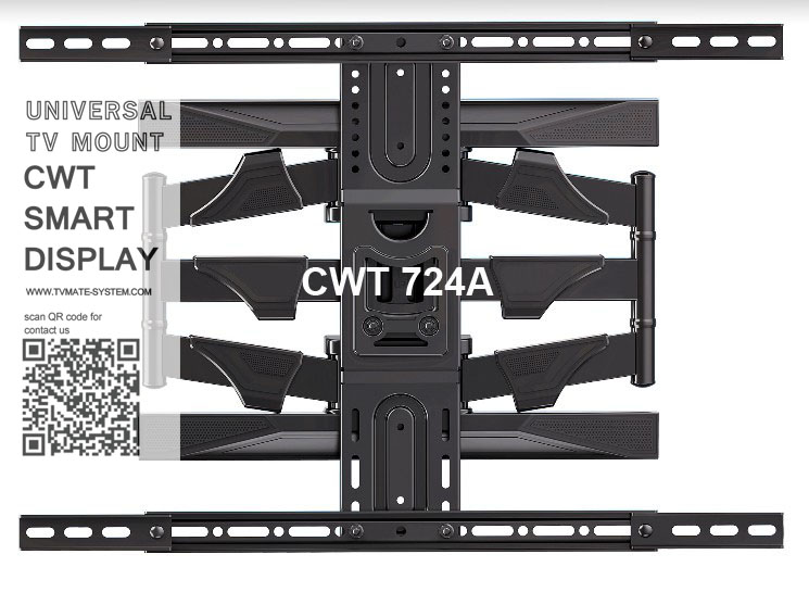 ขาแขวนทีวี 42"-75" แบบติดผนัง ปรับซ้ายขวา ก้มเงยได้