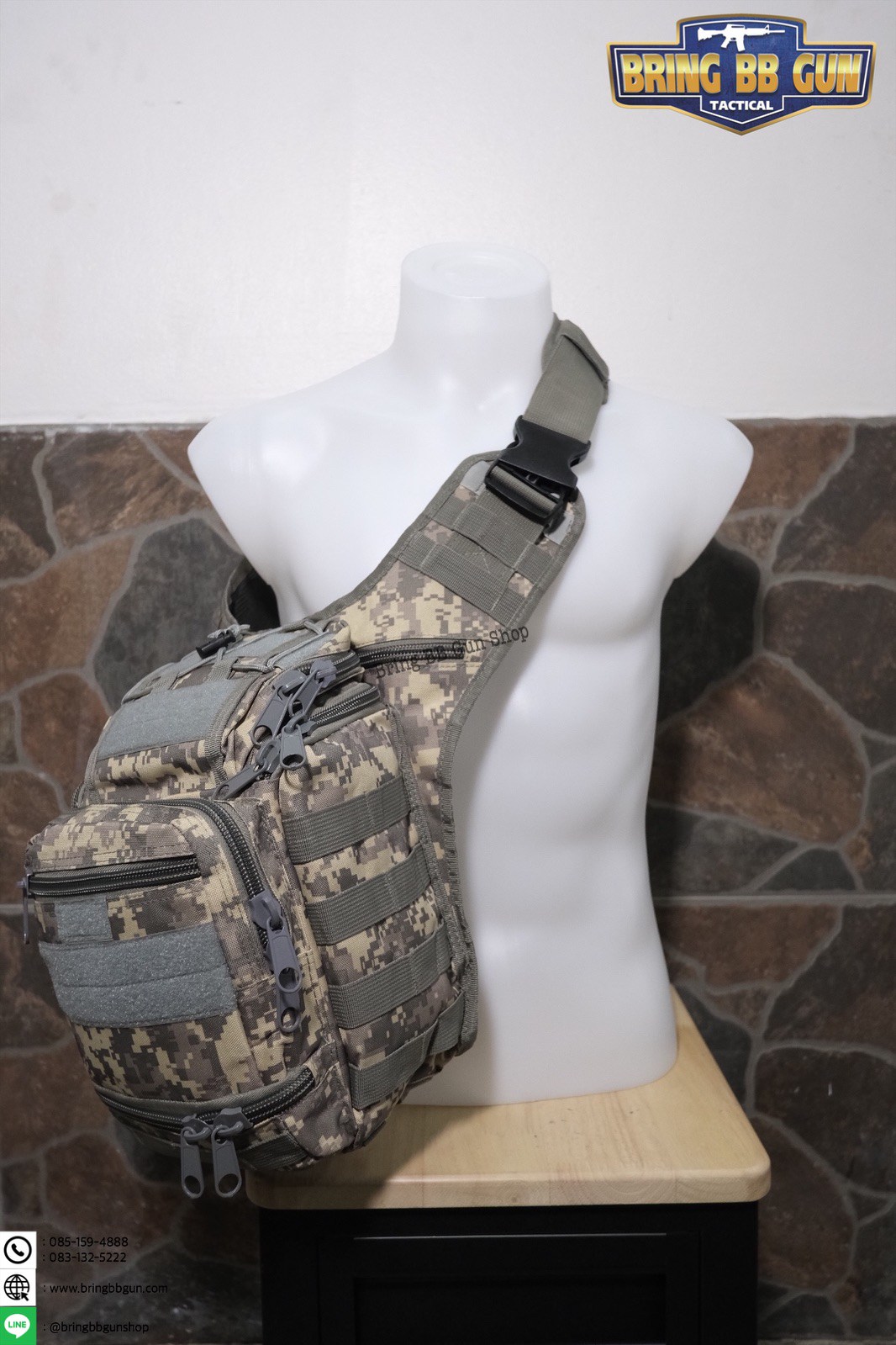 กระเป๋าสะพายข้าง-คาดอก รุ่น 6008 (สะพายกล้อง 6008)