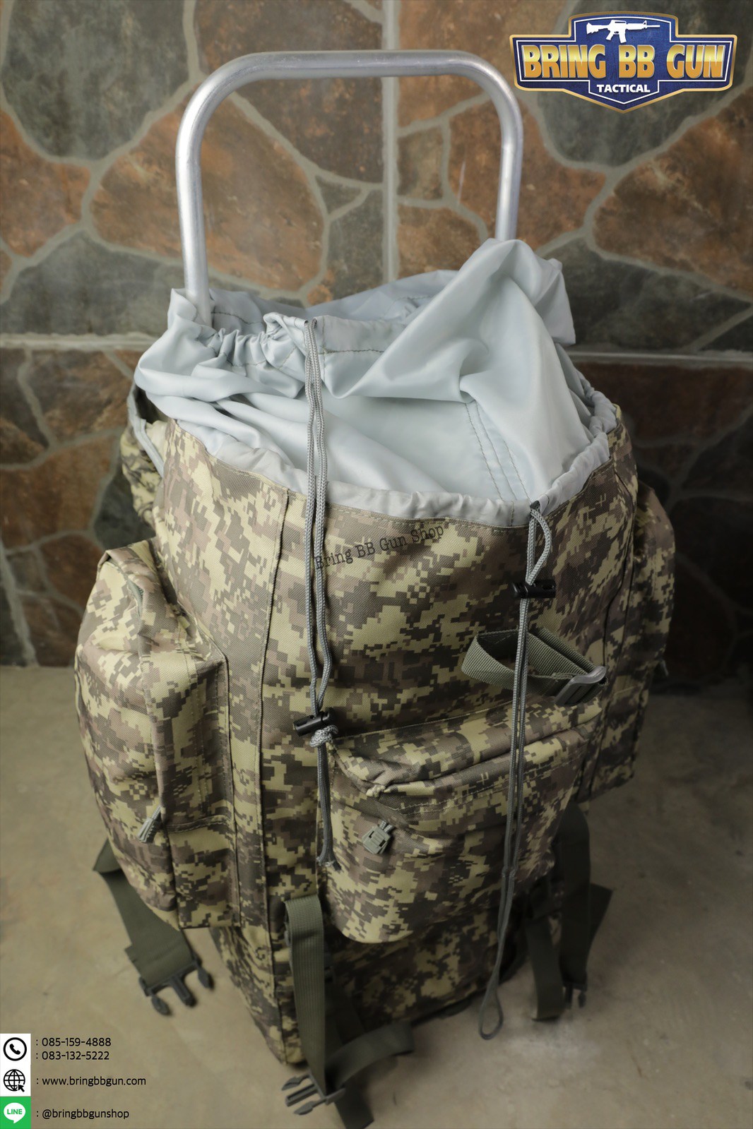 กระเป๋าเป้ รุ่นโครงเหล็ก