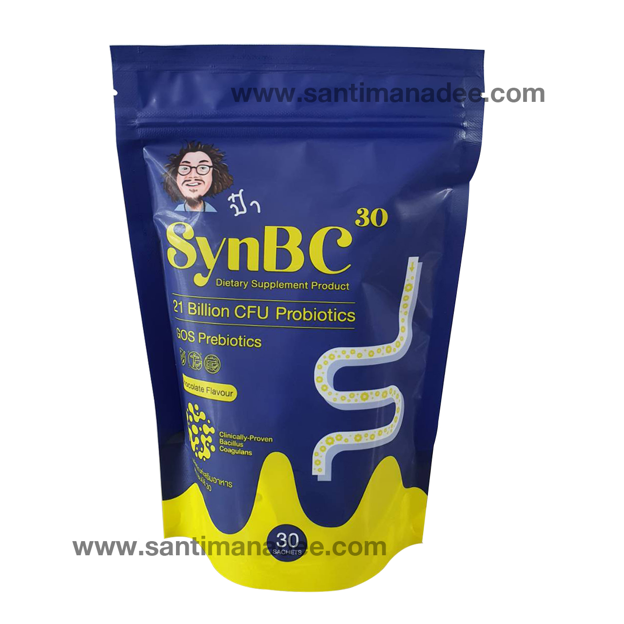 SynBC30 paa ซินบีซี30 หมอสันติ หมอนอกกะลา พรีไบโอติก โปรไบโอติกส์ โกโก้ป๋า santimanadee probiotic สันติมานะดี