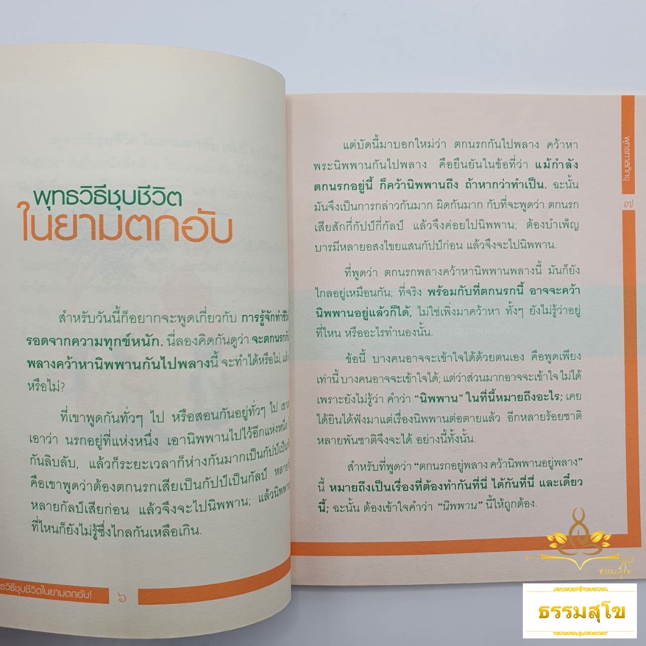 พุทธวิธีชุบชีวิตในยามตกอับ : ธรรมบรรยาย ท่านพุทธทาสภิกขุ