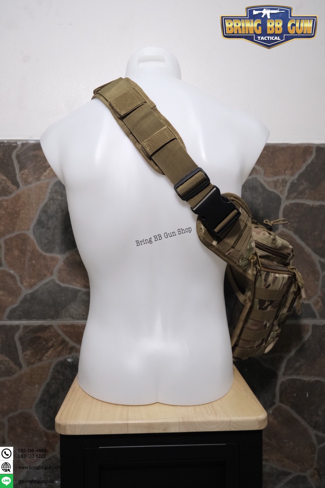 กระเป๋าสะพายข้าง-คาดอก รุ่น 6008 (สะพายกล้อง 6008)