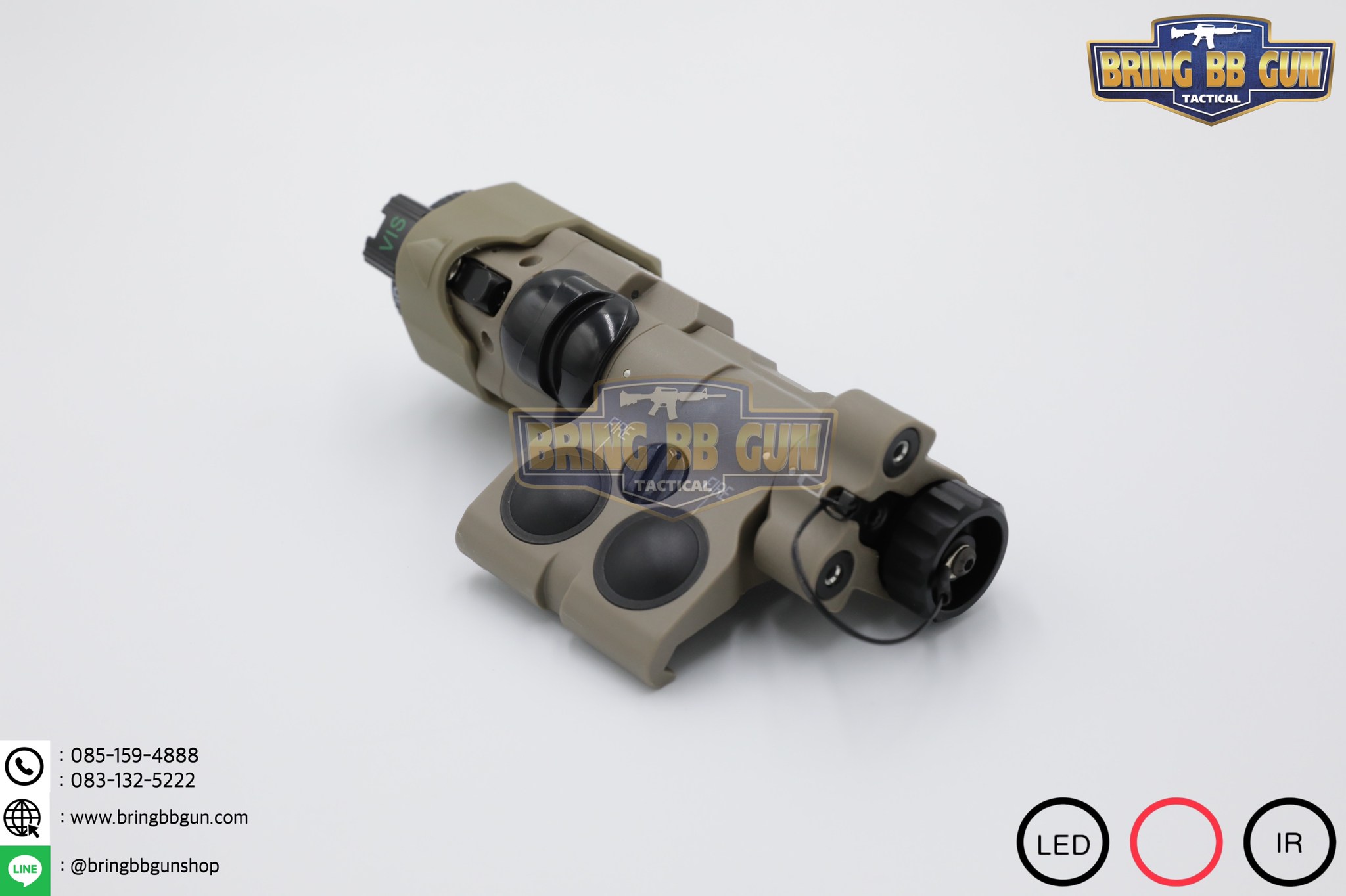 กล่องไฟฉาย+เลเซอร์ชี้เป้า+ไฟฉายIR+เลเซอร์ชี้เป้าIR (อุปกรณ์เล็งช่วยส่องสว่าง) B.E. Meyer รุ่น MAWL-C1+