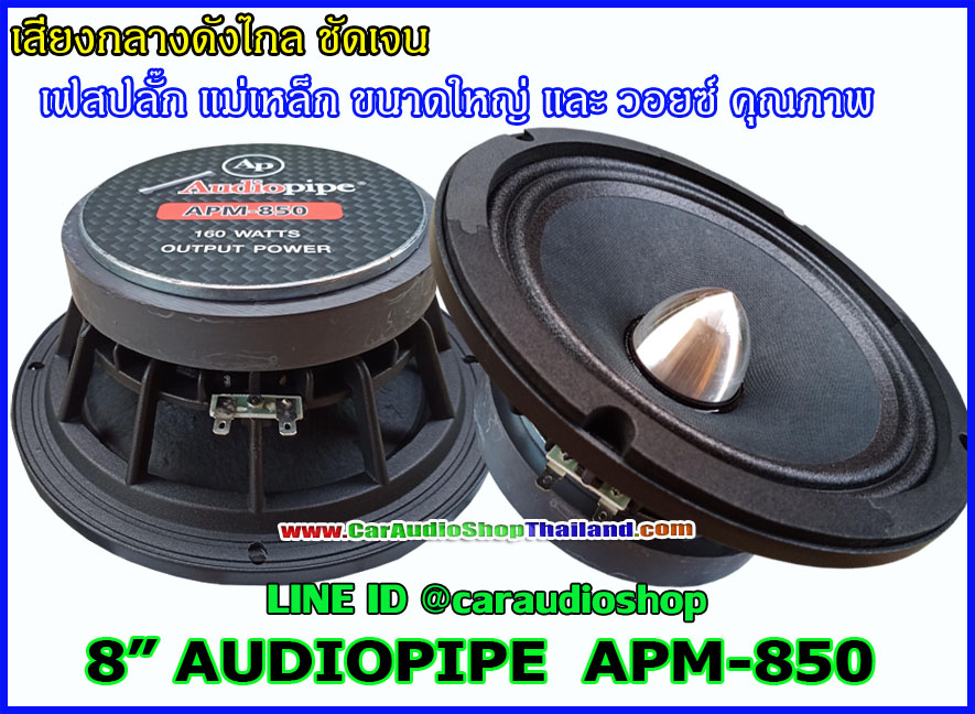 ลำโพงเสียงกลาง 8 นิ้ว AUDIOPIPE APM-850