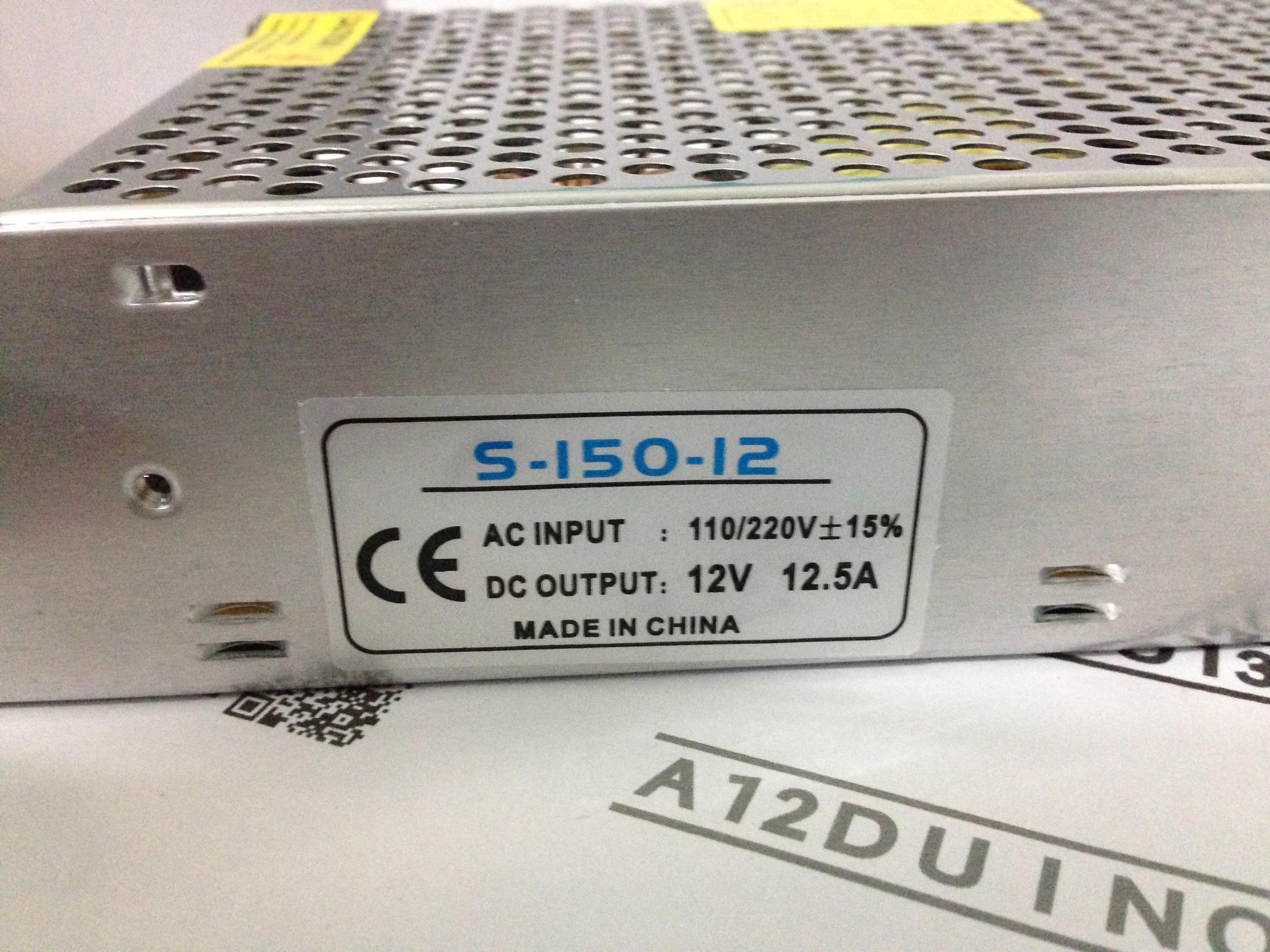 Power Supply 12V 150W (12.5A)