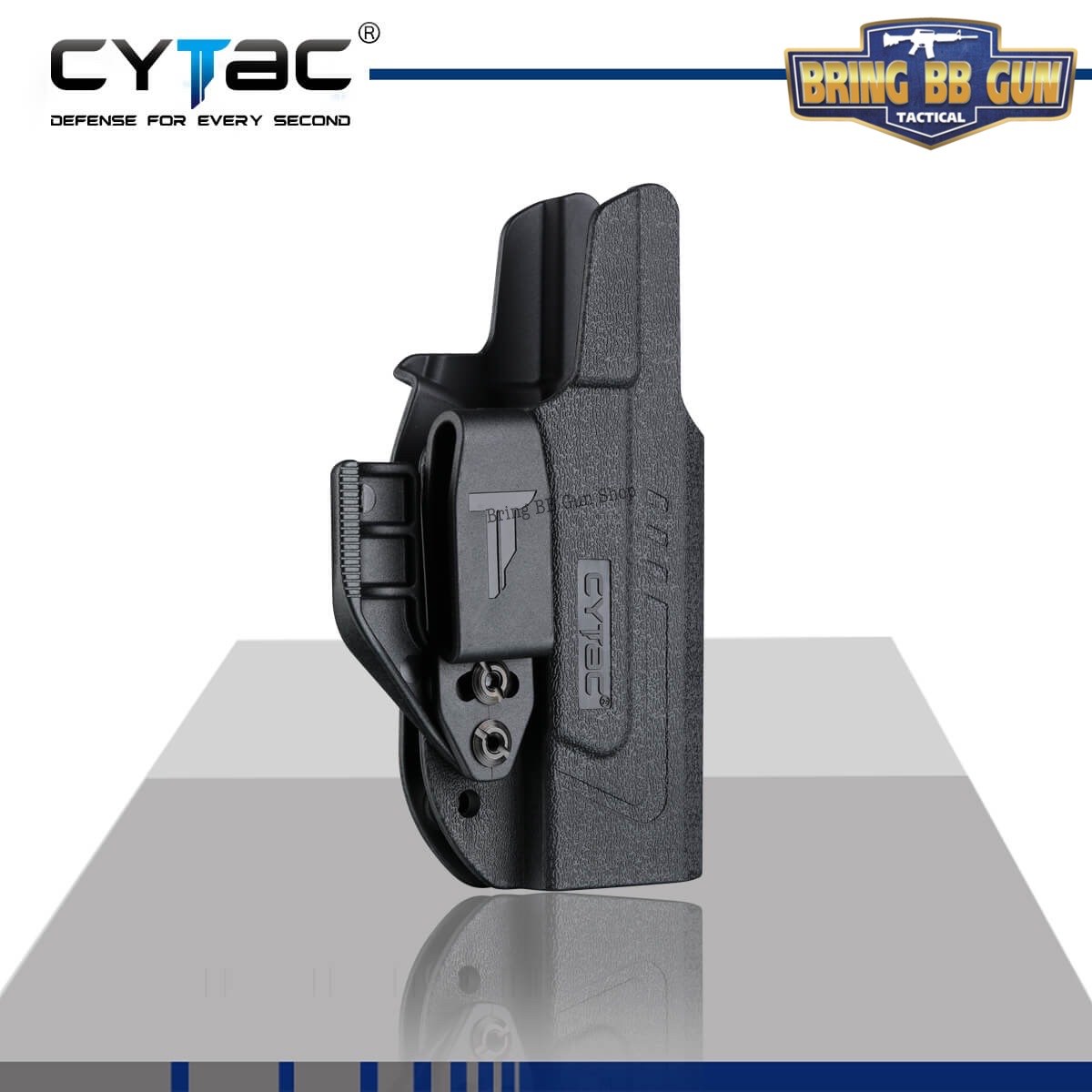 ซองปืน รุ่นIWB Claw Holster ยี่ห้อ Cytac รุ่น Glock19 (ซองปืนพกใน ปรับมือซ้ายมือขวาได้) ปืนที่ใส่ได้ Glock19 gen1-5;Glock19X;Glock23/32 gen1-4