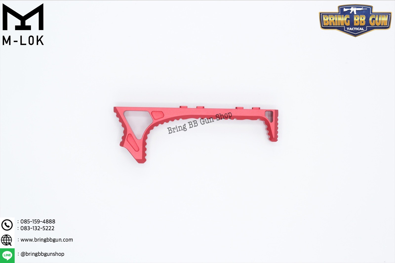 กริ๊ปมือหน้า ยี่ห้อ Castellan รุ่น Curve Foregrip CNC M-Lok (ใช้ได้กับชุดหน้าระบบราง M-Lock เท่านั้น)