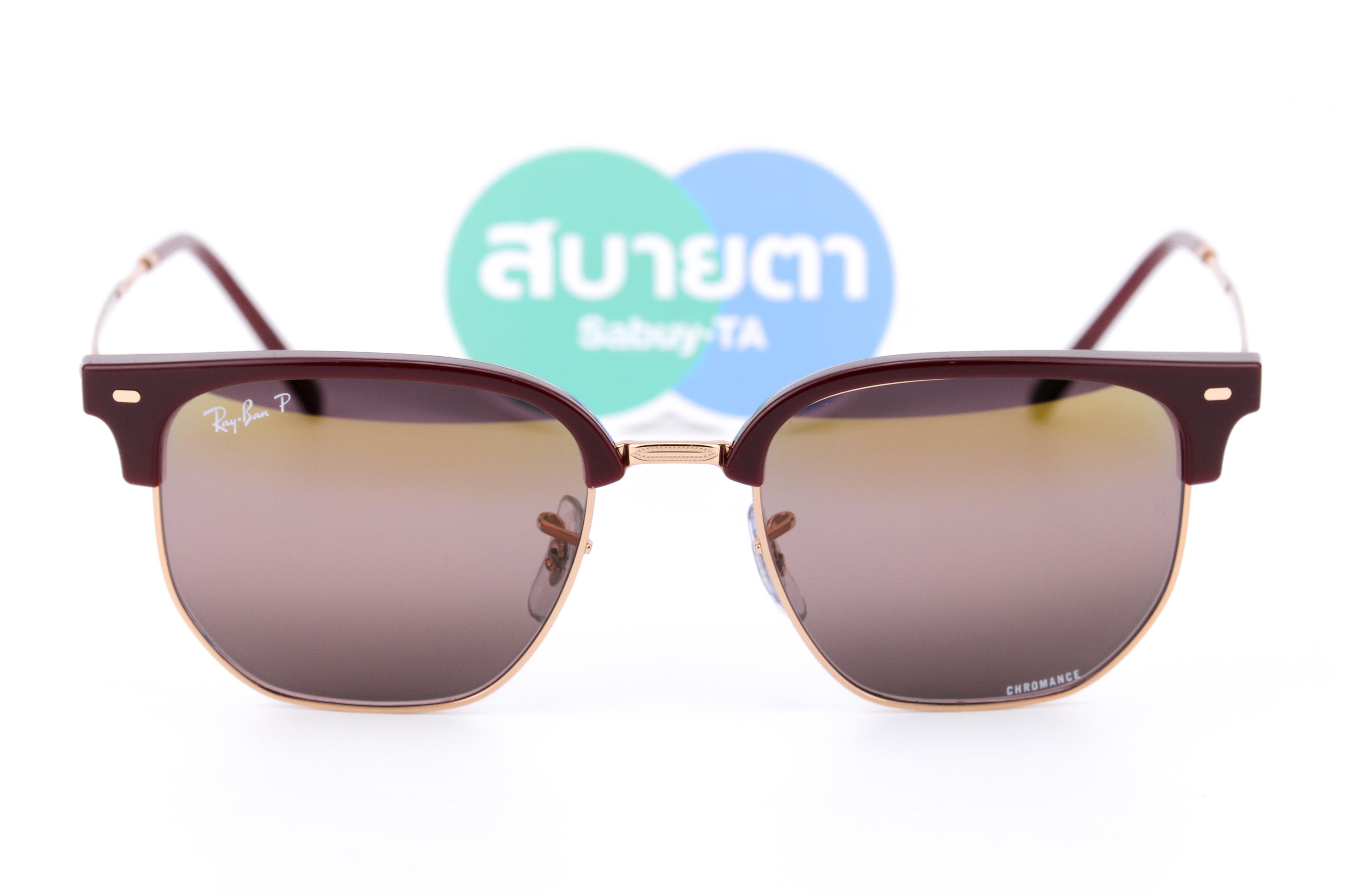 RayBan New Clubmaster RB4416 6654G9 Chromance Polarized Lens