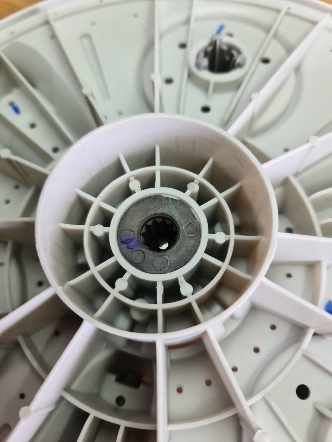 0000639 ใบพัดเครื่องซักผ้า LG แอลจี ถังเดี่ยวอัตโนมัติขนาด 13 นิ้ว 33 cm อะไหล่เครื่องซักผ้า 11 ฟันเฟือง