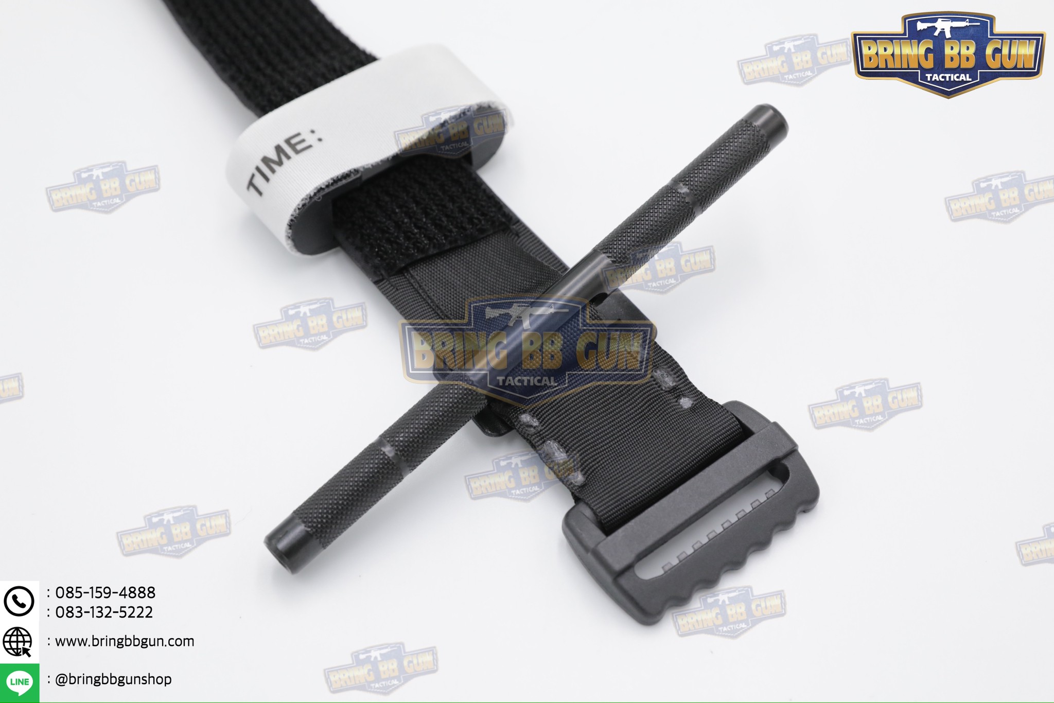 ทูนิเก้ สายรัดห้ามเลือด ก้านโลหะ รุ่น กว้านขันชะเนาะ (Windlass) (สายรัดห้ามเลือดในสนามรบ) (Tourniquet) (Military Tourniquet)