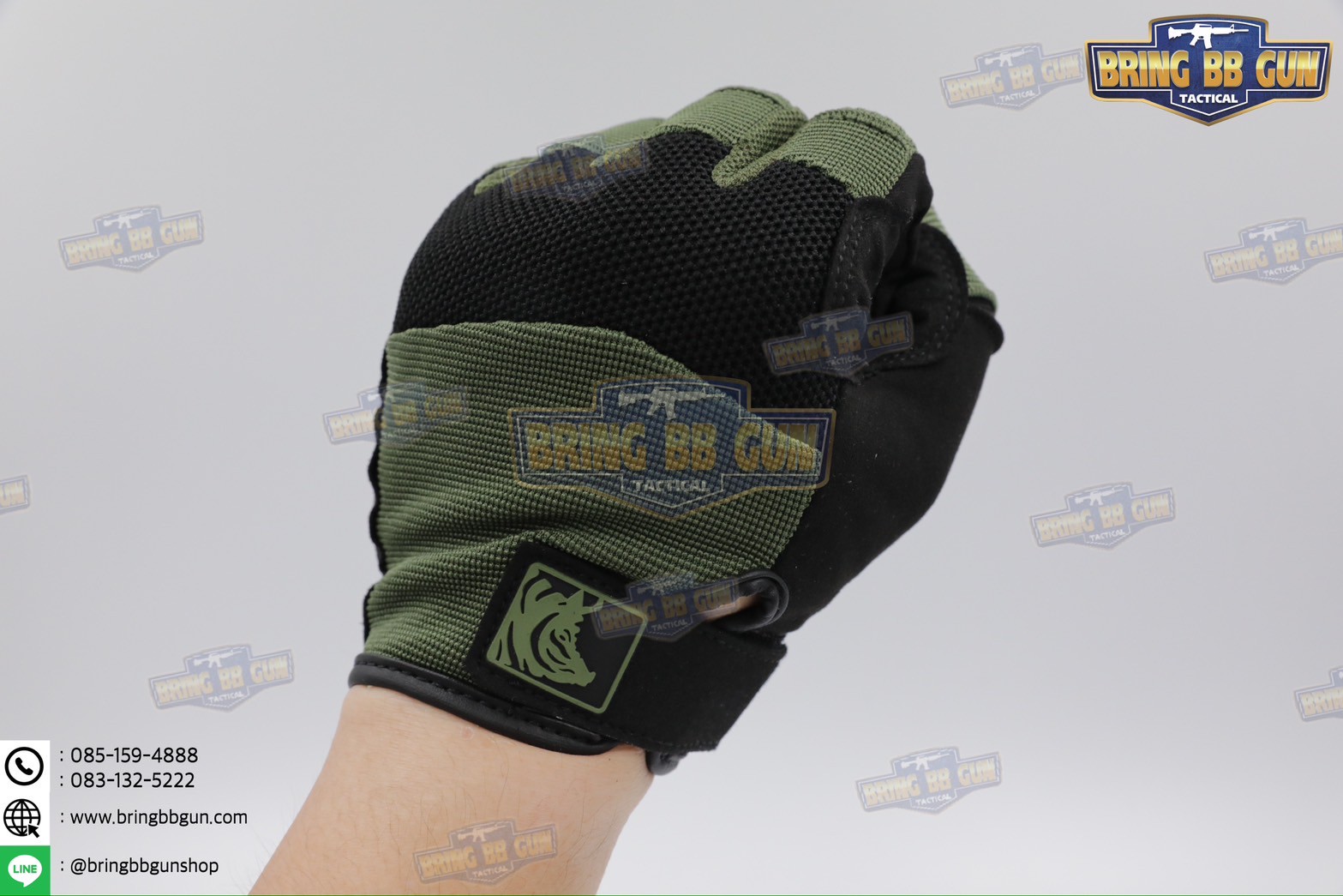 ถุงมือเต็มนิ้ว ทรง Alpha (Tactical Glove) (ถุงมือหมูป่า) (Full Dexterity Tactical Glove)