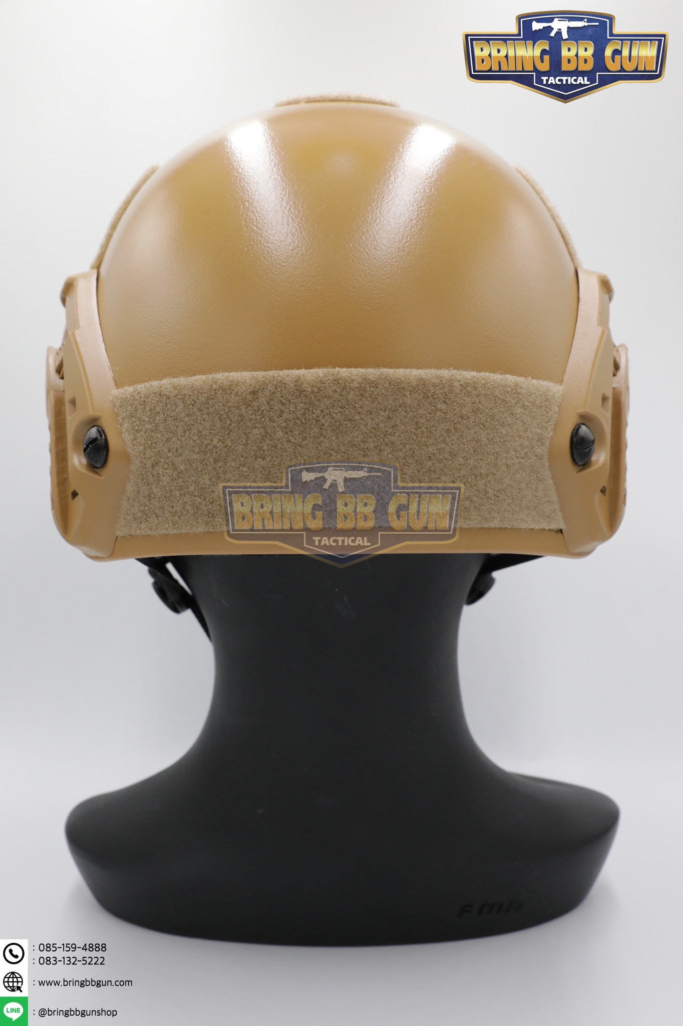 หมวก Fast (หมวกฟาส) (Fast Helmet MH type) รุ่น Strandard Version No holes