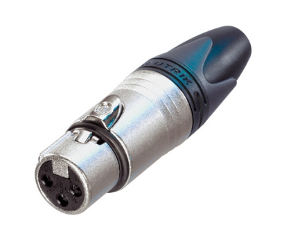 Neutrik แจ๊คXLR ตัวเมีย 3Pต่อสาย NC-3FXX silver contacts