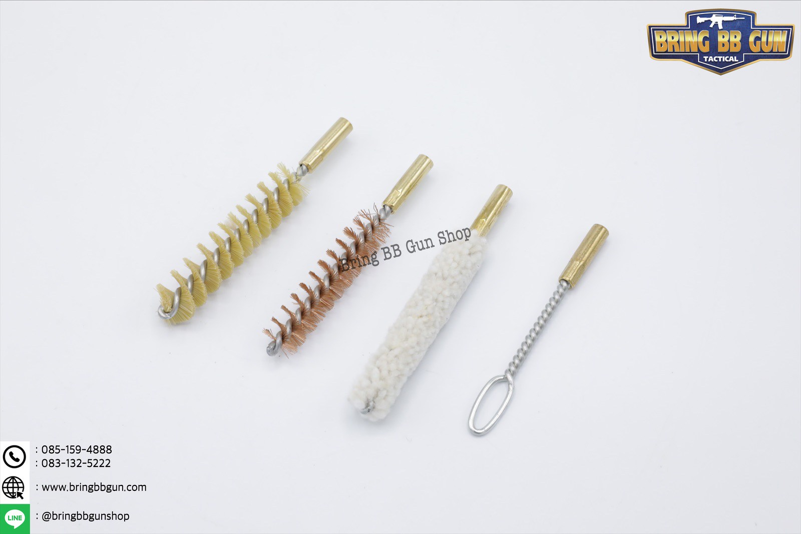 แซ่ทำความสะอาดปืนแบบพกพา สำหรับปืนลำกล้อง .38,.357,9mm.