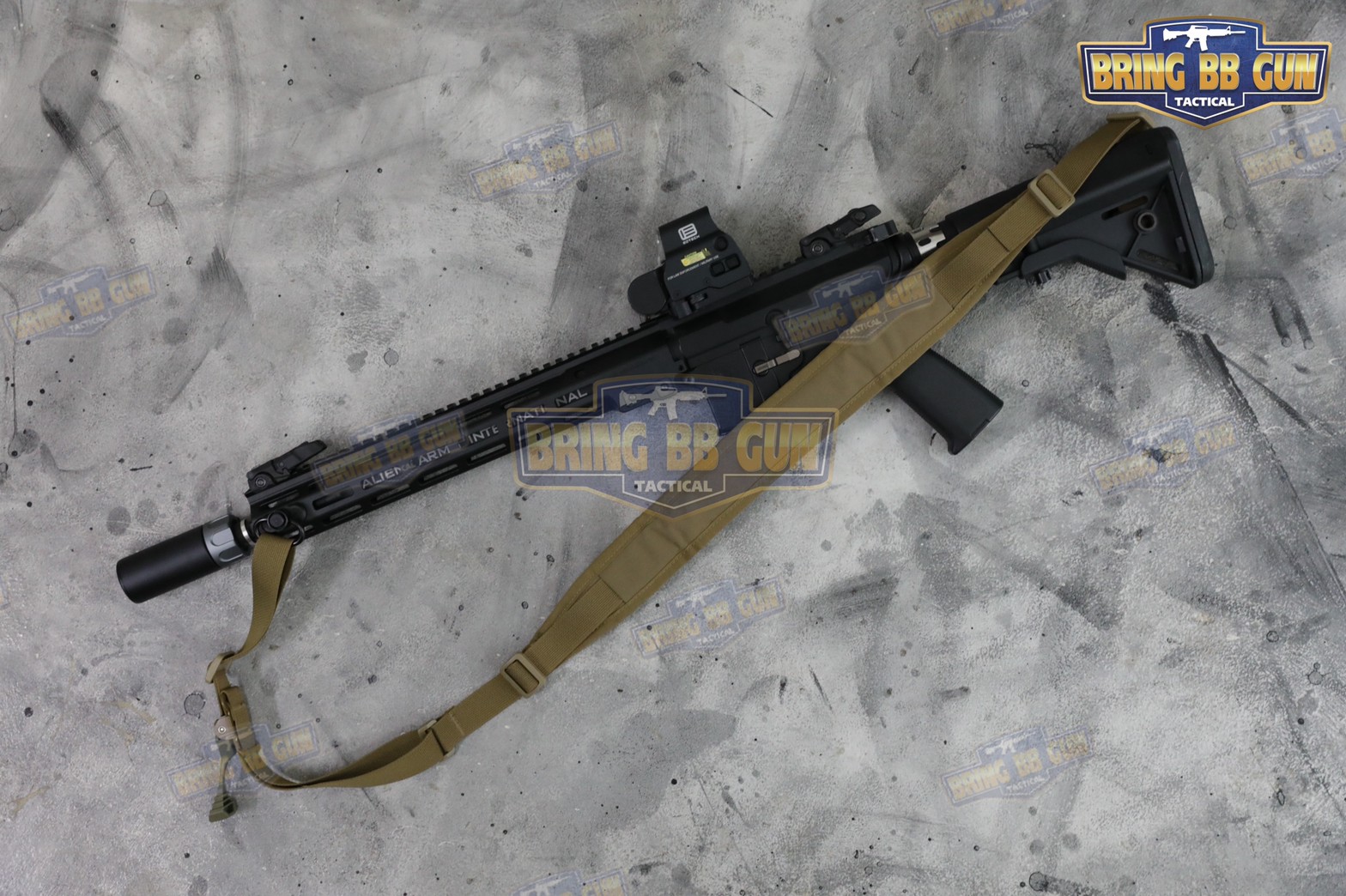 สายสะพายปืน ทรง VTAC (Padded Sling) (Adjustable dual point tactical function rope)