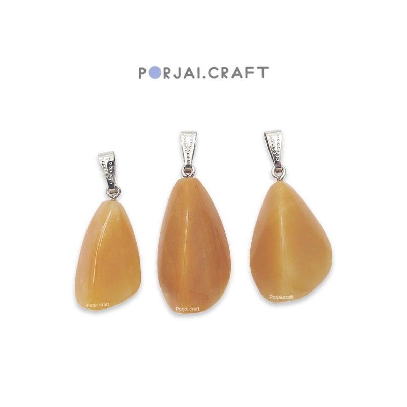 Yellow Jasper Free Form Pendants จี้แจสเปอร์สีเหลือง