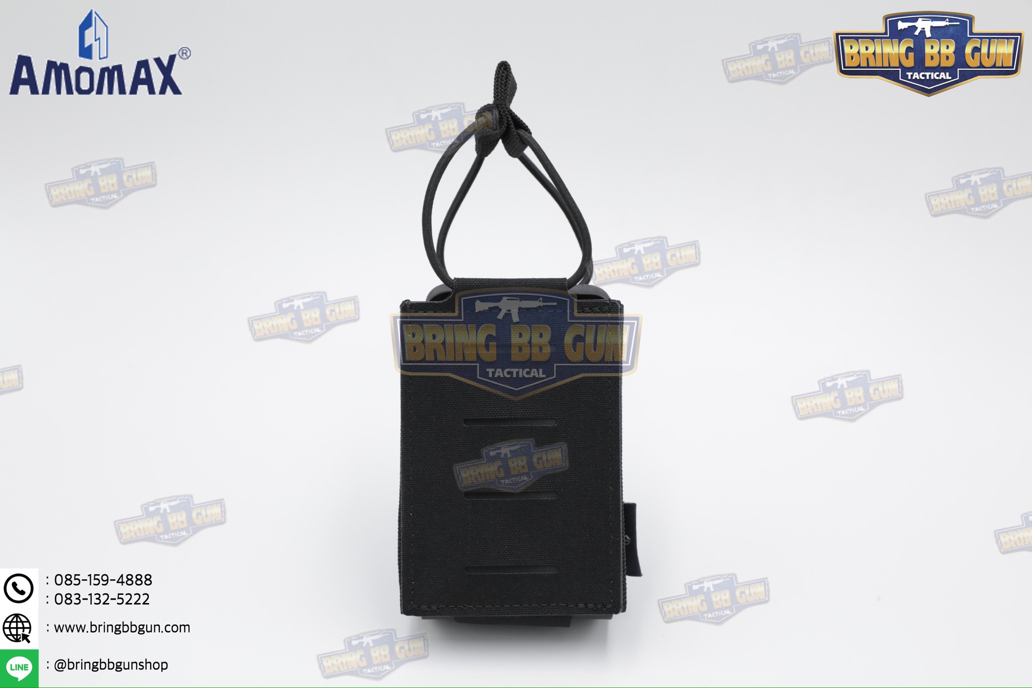 เพ้าแม็กกาซีนเดี่ยว ยี่ห้อ Amomax รุ่น ปืนยาว (Fabric Magazine Pouch)