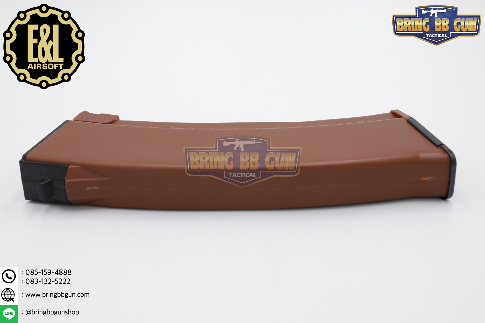 แม็กกาซีน AK74 ยี่ห้อ E&L แบบstand(ไม่ต้องปั่น) ทรง บอดี้พลาสติก (AK Mid-cap magazine)