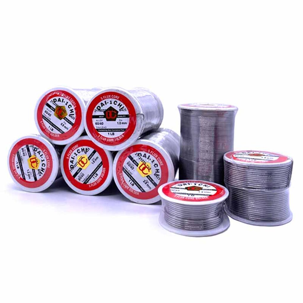 ตะกั่วบัดกรี 60/40 | DAIICHI | ตะกั่วบัดกรี | 99-06-0003 | 1.2MM. x 5 ปอนด์ |