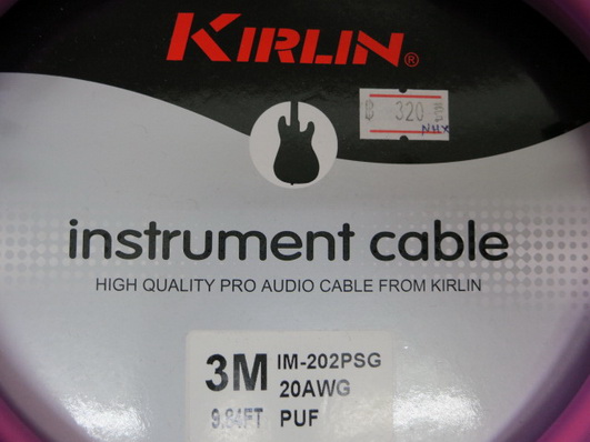 สายแจ๊คกีต้าร์สายสะท้อนแสง อย่างดี 3 เมตร KIRLIN มีหลากหลายสี ขายถูก