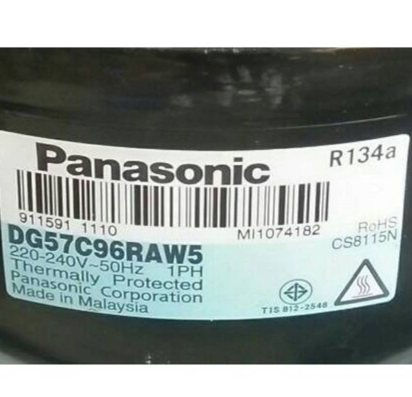 0000002 คอม เพรสเซอร์ ตู้เย็น 1/5 Panasonic DG 57C96RAW5