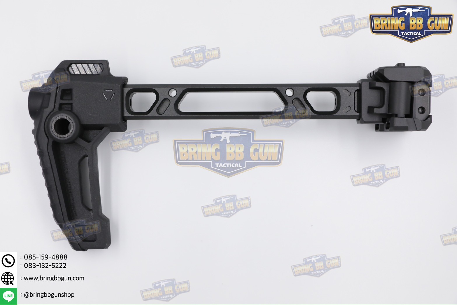 พานท้ายปืนแบบพับได้2ฝั่ง (Strike Dual Folding Adapter) รุ่น Strike FSA Dual Folder (The Strike Dual Folding Adapter) (Dual Folding Adapter) (Strike Hard,Strike Fast) (SI) (MCX) (MPX) (1913)