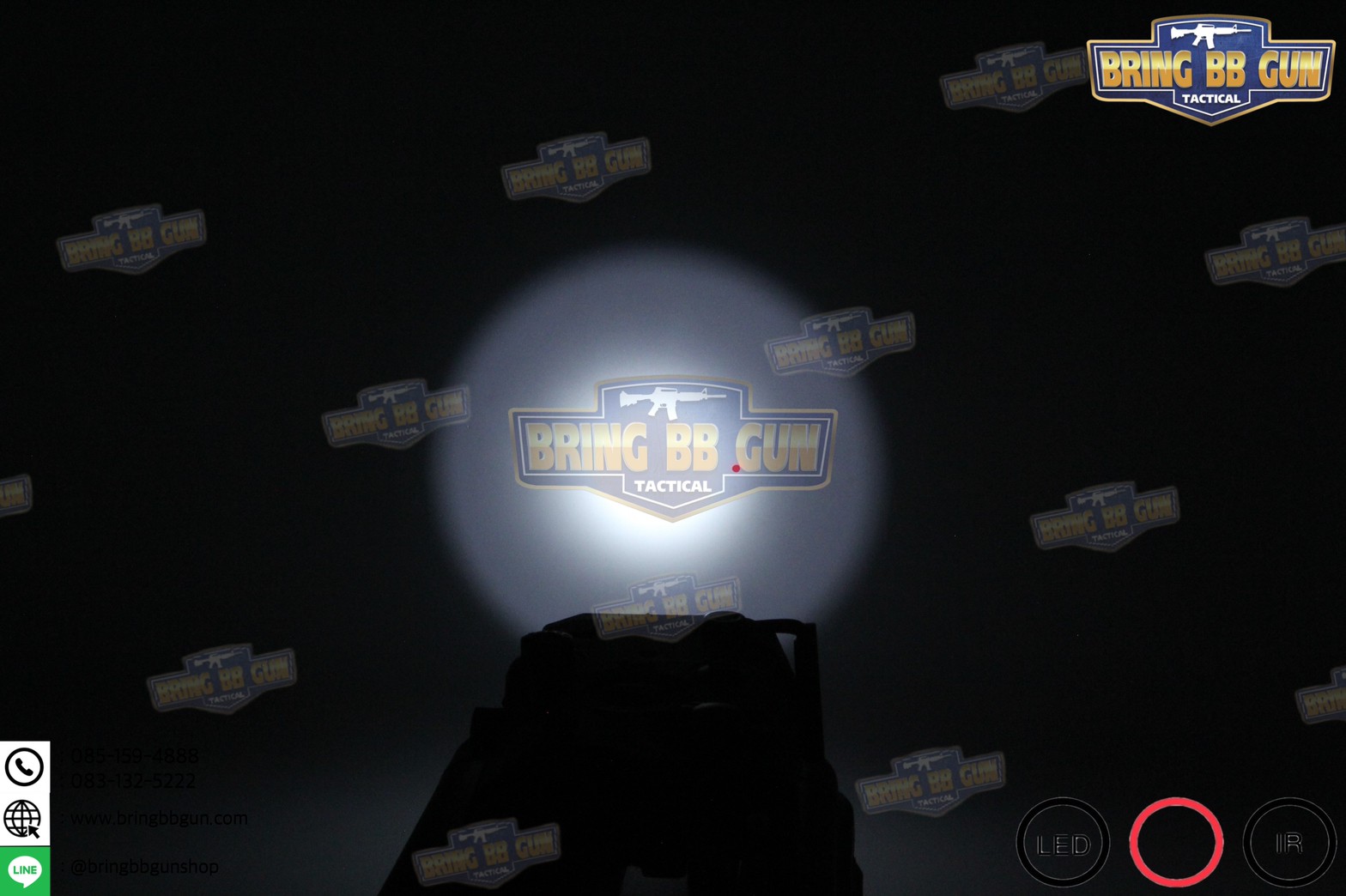 กล่องANPEQ-15A รุ่น DBAL-A2 บอดี้พลาสติก (Dual Beam Aiming Laser - Advanced2)