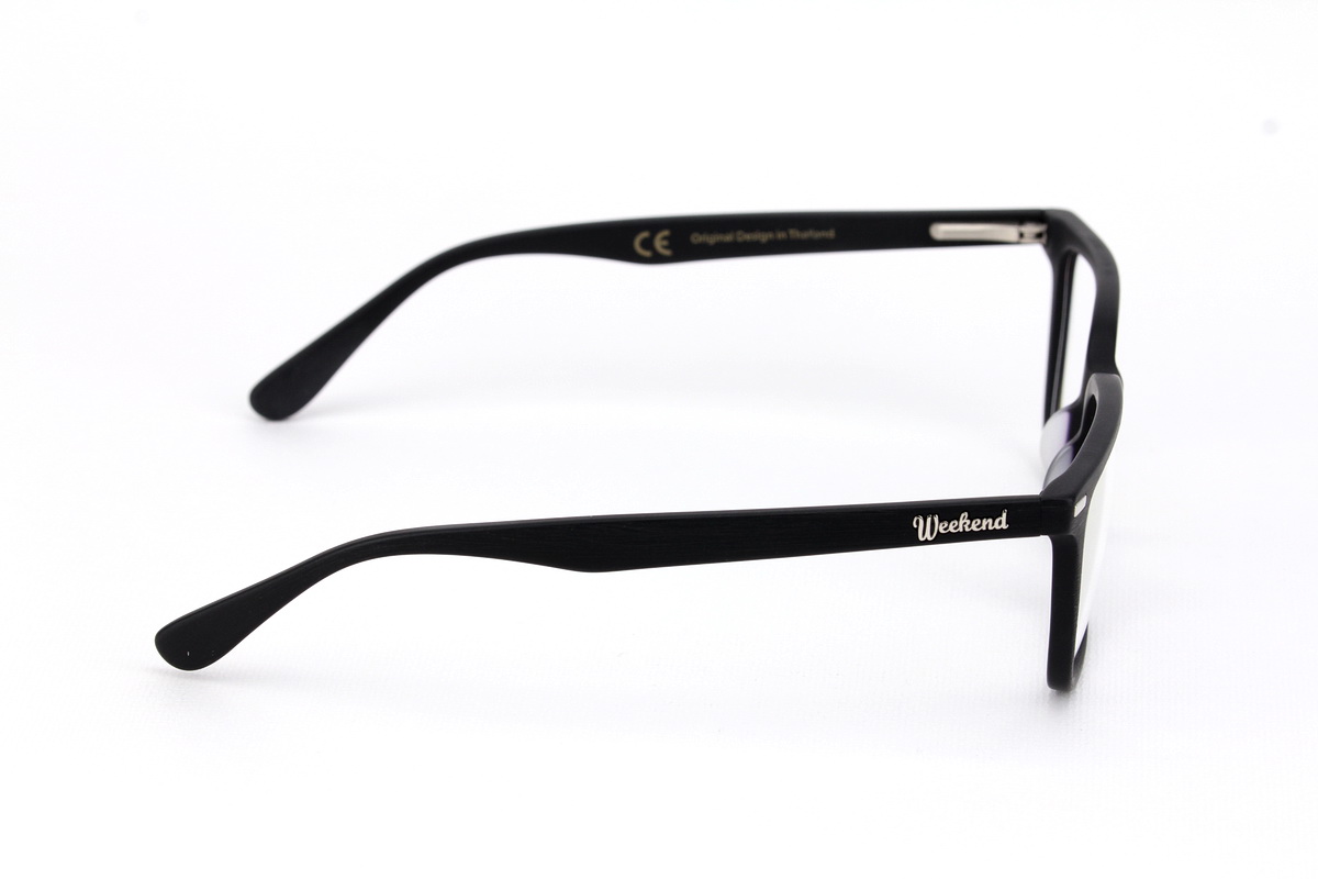 กรอบแว่นสายตาพร้อมคลิปกันแดด Weekend Cannes Matte Black