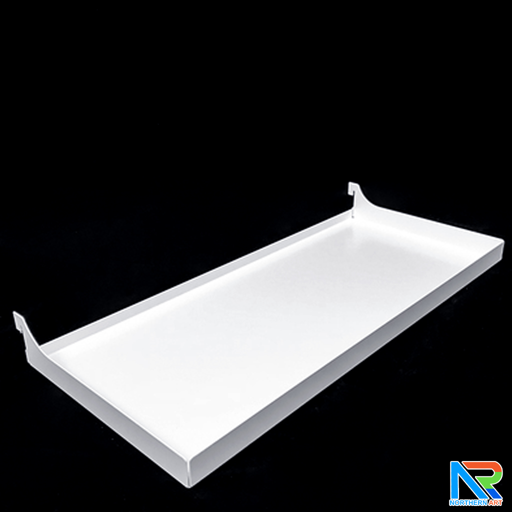 เช่าชั้นวางสินค้าเหล็ก ขนาด(W)50 x (D)25 x(H)150 cm. สีขาว ปรับจำนวนชั้นและขอแขวนได้ตามความต้องการ