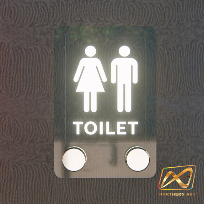 Clearance Sale! หมุดลอยLED หมุดมีไฟ หมุดยึดป้ายอะคริลิค ไฟLED แสงสีขาว 1 ชุด มี 2 หมุด ไม่รวมแผ่นอะคริลิค