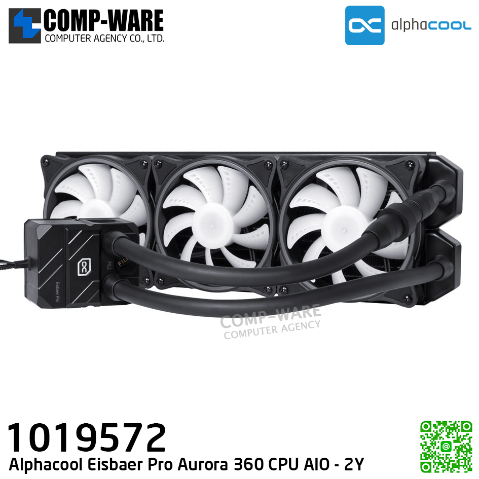 Alphacool Eisbaer Pro Aurora 360 CPU AIO - LIQUID COOLER - 1019572 - 2Y Warranty