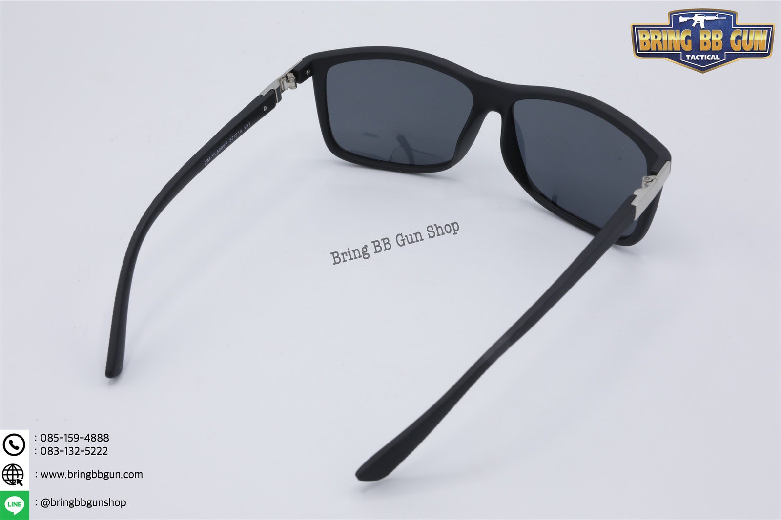 แว่นกันแดด เลนส์ Polarized (เลนส์โพลาไรซ์) รุ่น ทรงกรอบสี่เหลี่ยม