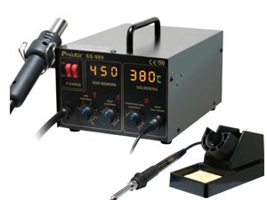 เครื่องถอดอุปกรณ์และหัวแร้ง2in1 700W SS-989B(CN) PROS KIT