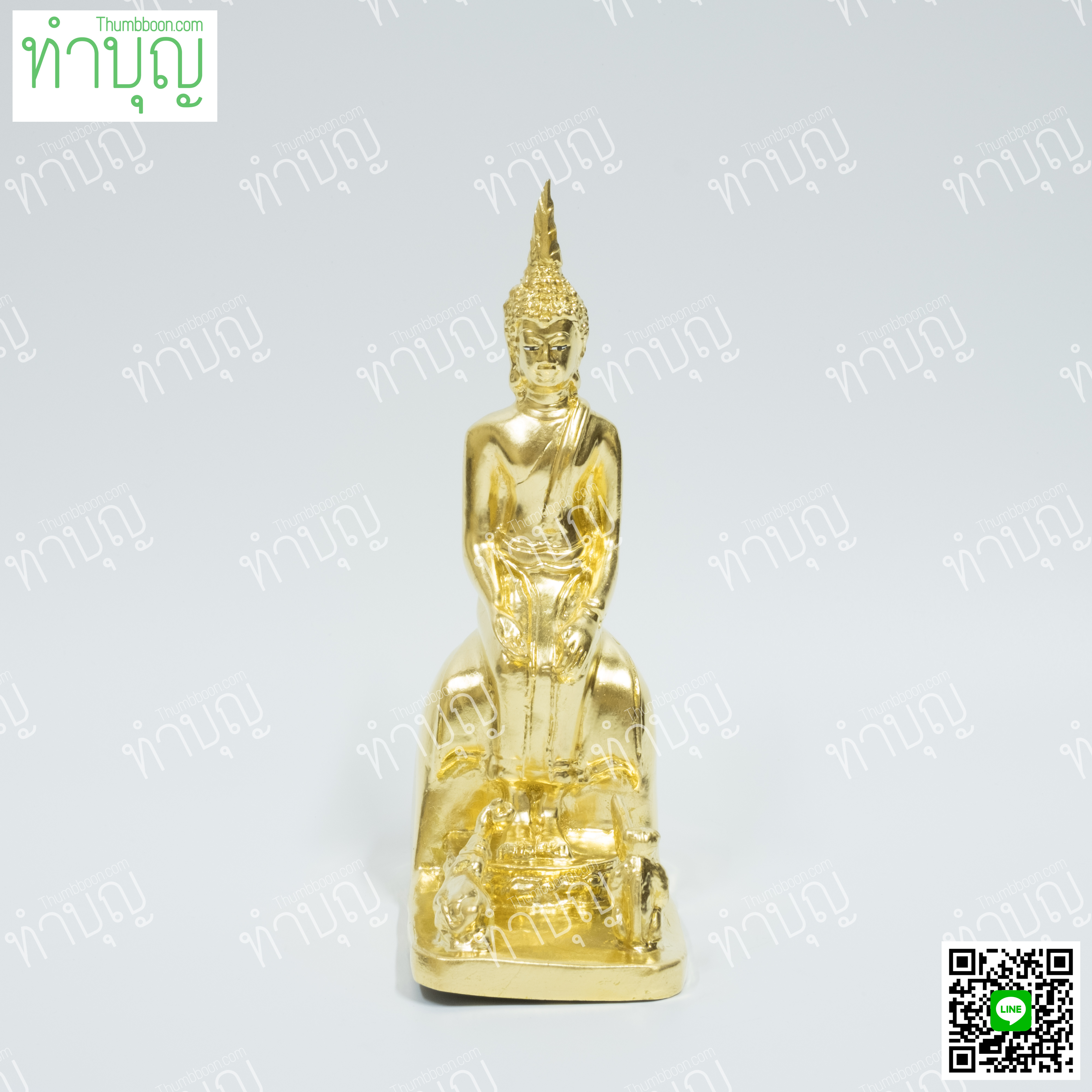 วันพุธกลางคืน (ปางป่าเลไลย์) 3" ปิดทอง