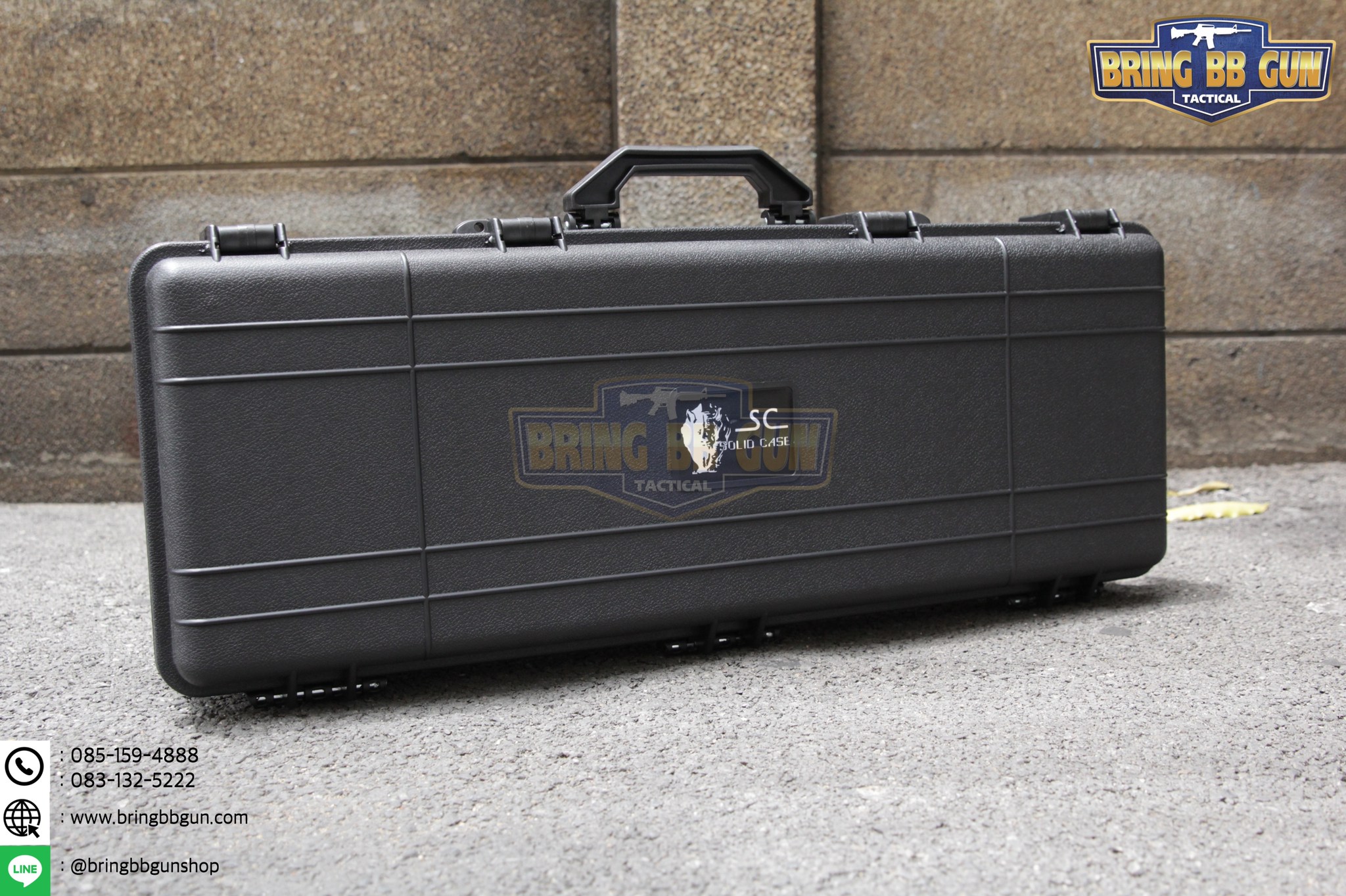 กล่องปืนยี่ห้อ Solid Case (Hard case) ขนาดภายนอก : 85*32*14 cm. ขนาดภายใน : 82*28.5*14 cm.