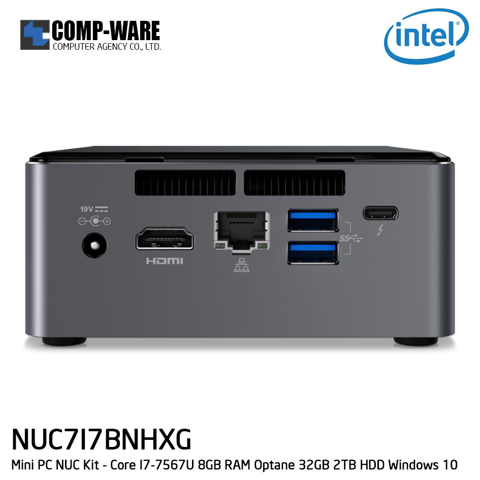 Intel NUC7I7BNHXG Mini PC NUC Kit - Core I7-7567U 8GB RAM Optane 32GB 2TB HDD Windows 10 (BOXNUC7I7BNHXG)
