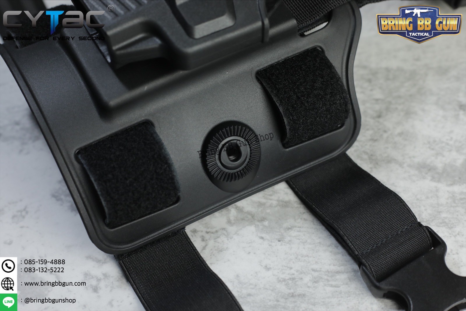 ซองปืนพกนอกปลดนิ้วชี้ Sig Sauer P365 + เพลทรัดต้นขา ยี่ห้อ Cytac (R-Defender G3 Series P365 Holster with Drop Leg Platform)