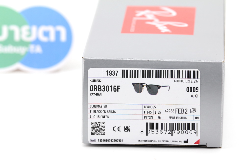 RayBan Clubmaster RB3016F W0365