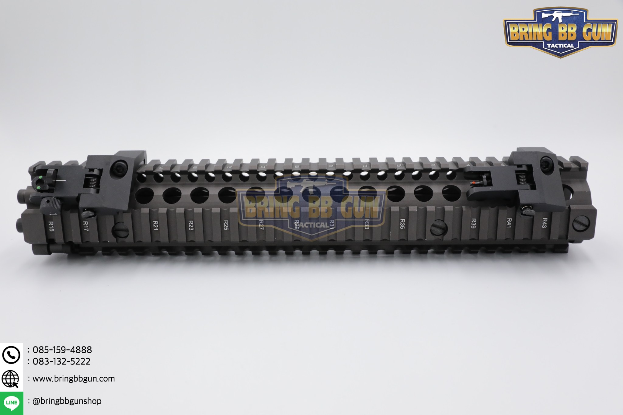 ศูนย์หน้า-หลังเฉียงพับได้แบบโลหะ รุ่น ศูนย์เล็งเรืองแสง