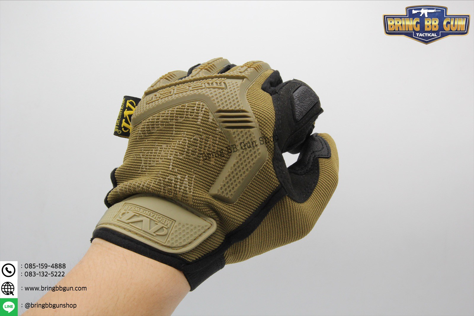 ถุงมือเต็มนิ้ว ยี่ห้อ Mechanix รุ่น M-Pact