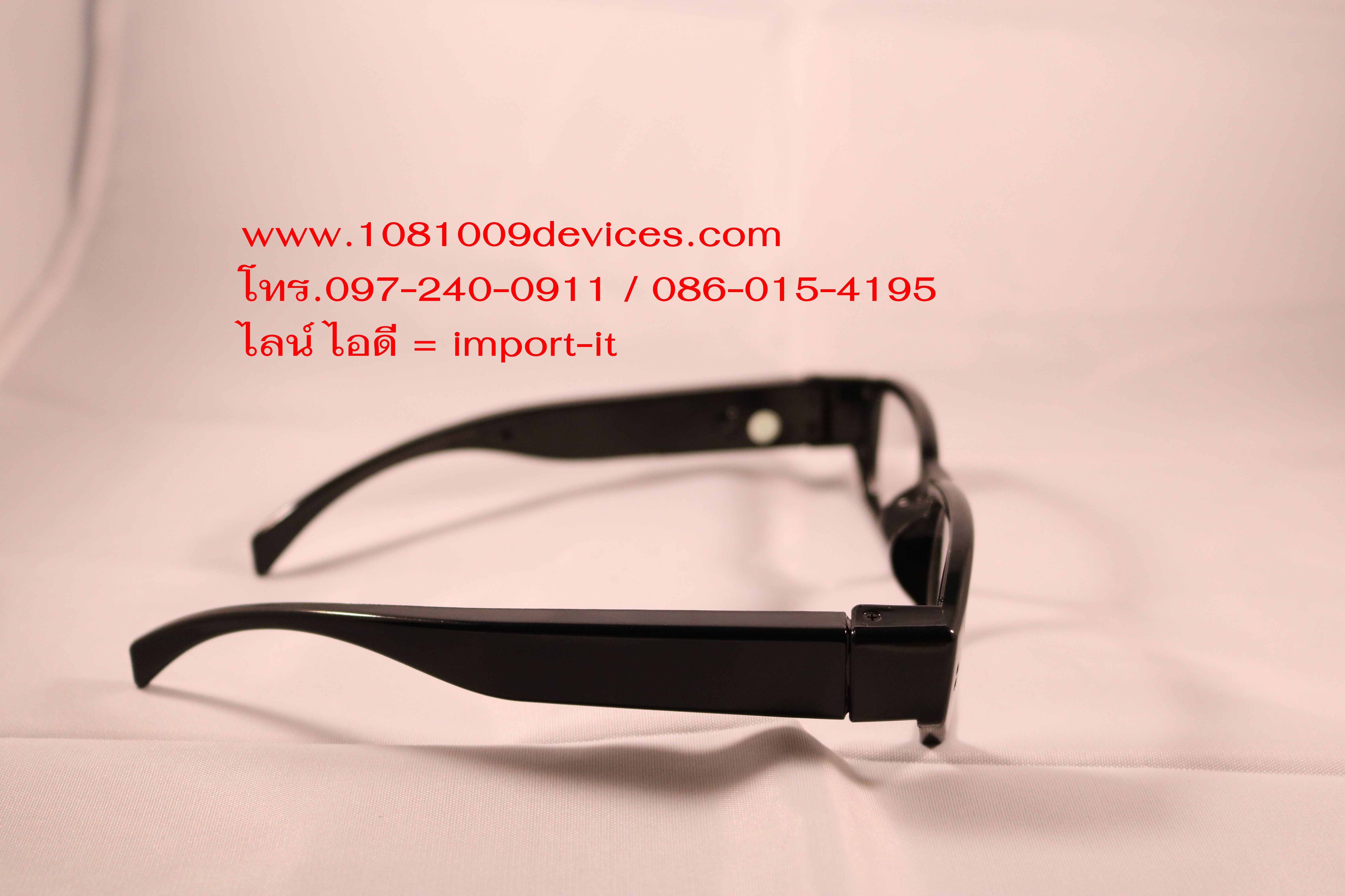กล้องรูเข็มแว่นตานักสืบ Glasses Camera Spy