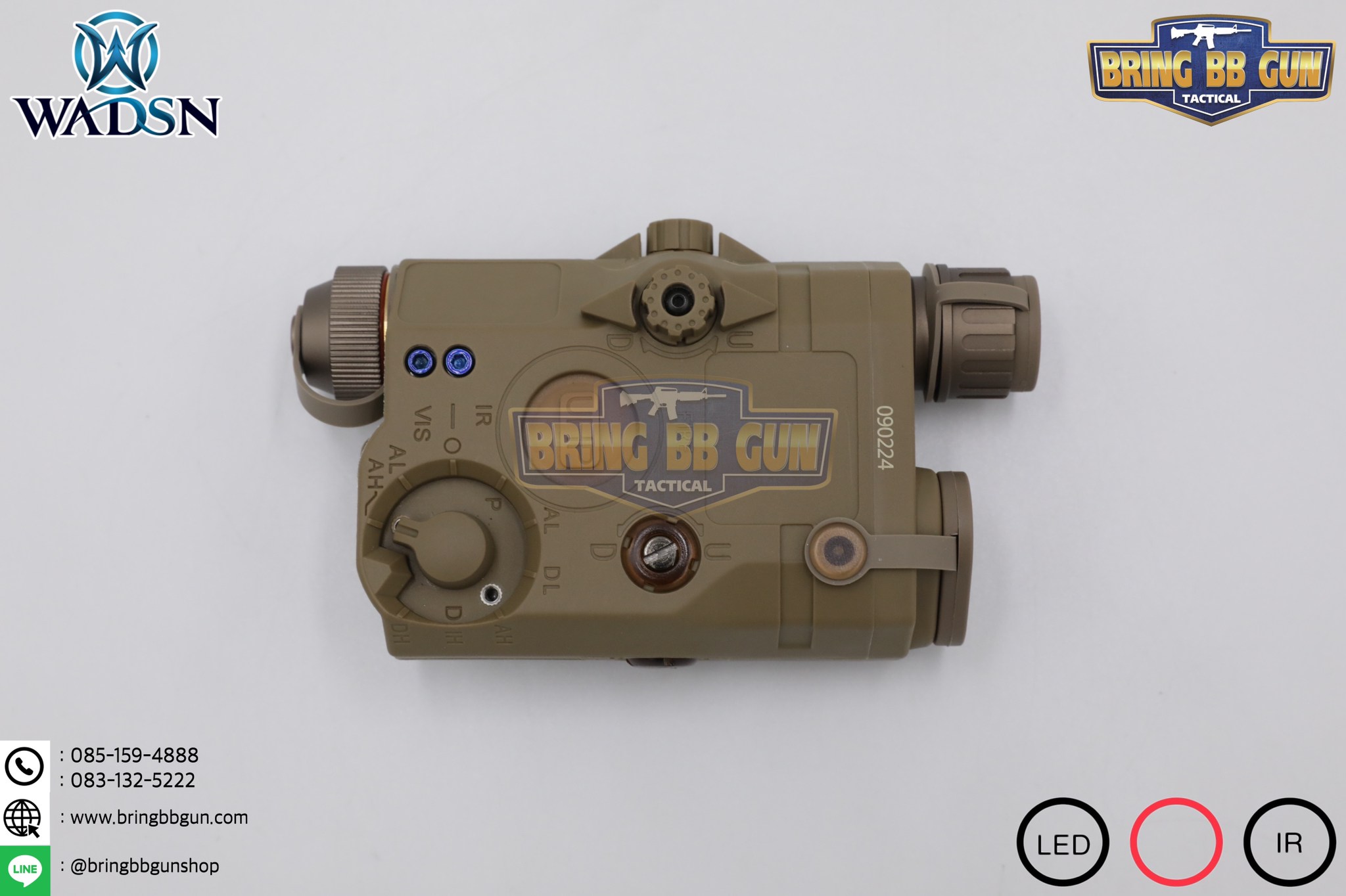 กล่อง PEQ-15 LA-5C Laser Pointer ยี่ห้อ WADSN รุ่น Real Grade (รุ่น Top) รุ่นไฟฉาย และ เลเซอร์สีแดง