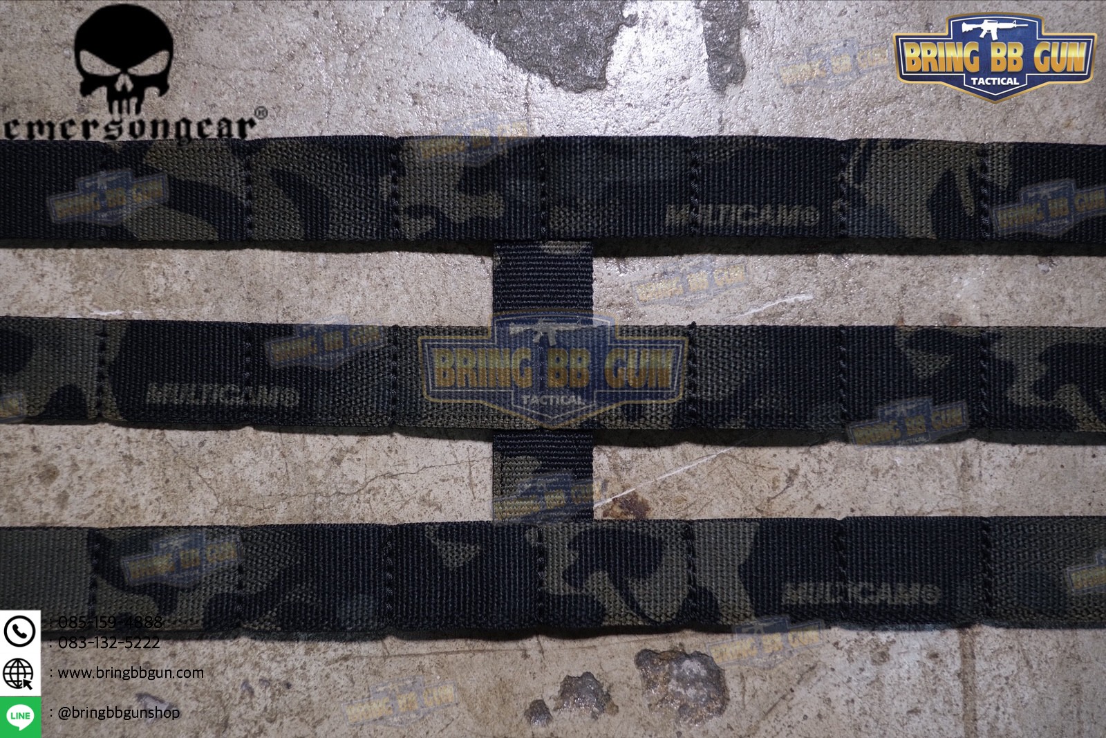 ชุดเซ็ตปลดเสื้อเกราะไว (ชุดสายโอบ-ปลดไว) ยี่ห้อ Emerson (Vest single point quick release Mesh Cummerbund) (Quick Release Cummerbund Set)