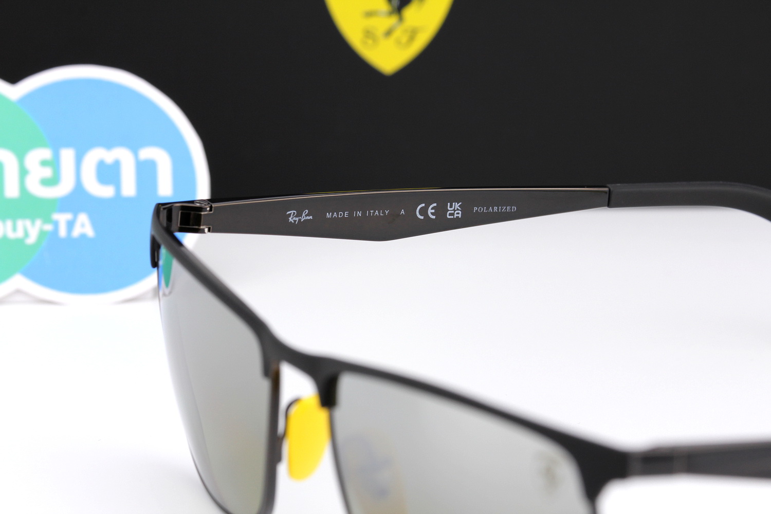 RayBan Ferrari Collection RB3726M F088/5J Polarized Lens