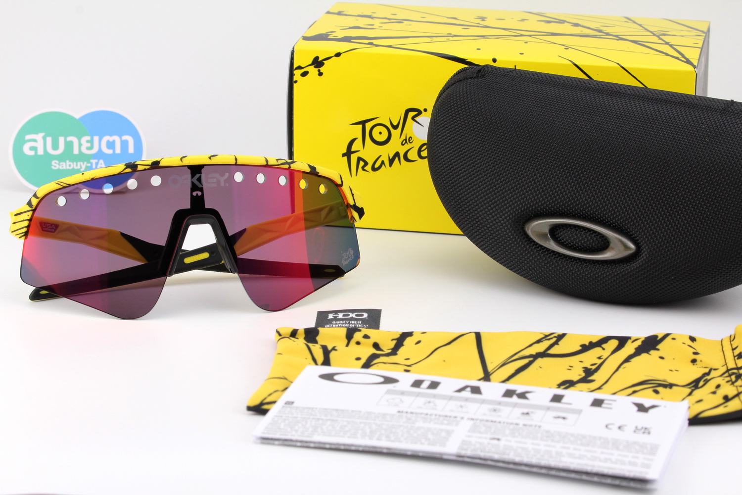 Oakley Sutro Lite Sweep TDF(Tour De France) Matte Splatter / Prizm Road SKU#OO9465-18