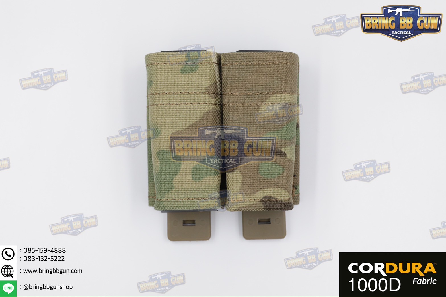 เพ้าแม็กกาซีนปืนสั้นแบบคู่ ทรง ESS รุ่น 9mm. (ซองแม็กกาซีนแบบคู่ ESS รุ่น 9mm.) (FAST 9mm. Double Soft Pouch)